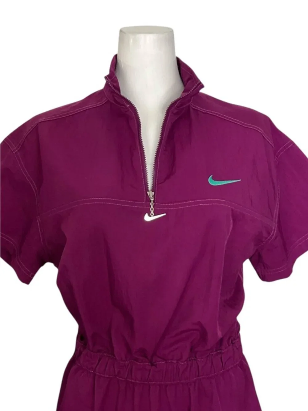 Nike Sportswear Swoosh Woven Dress S Purple Mini Pickleball Mini